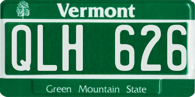 VT license plate QLH626