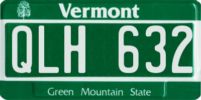 VT license plate QLH632