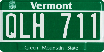 VT license plate QLH711