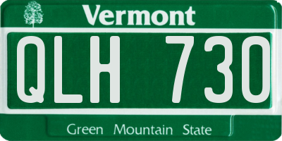 VT license plate QLH730