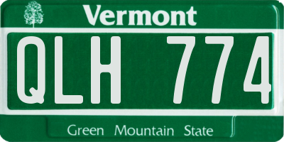 VT license plate QLH774