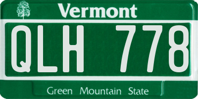 VT license plate QLH778