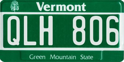 VT license plate QLH806