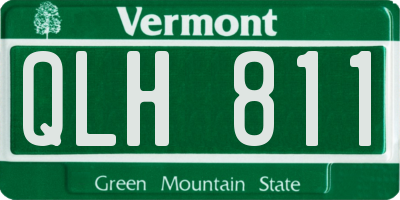 VT license plate QLH811