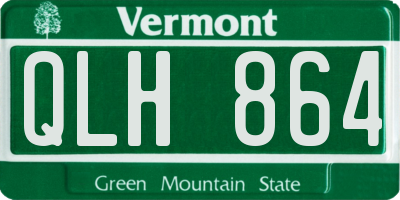 VT license plate QLH864