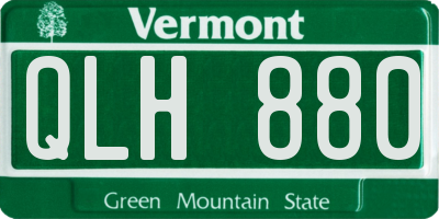 VT license plate QLH880