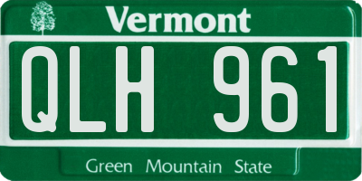 VT license plate QLH961