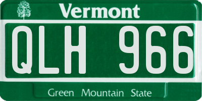 VT license plate QLH966