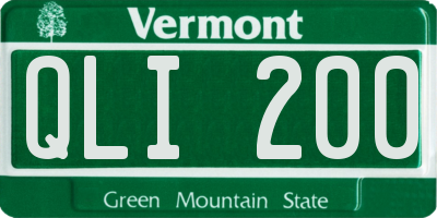 VT license plate QLI200