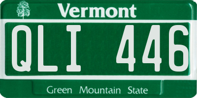 VT license plate QLI446