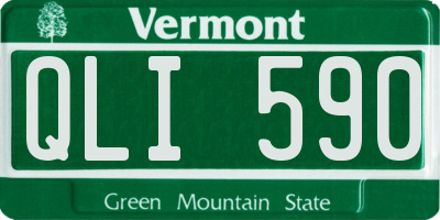 VT license plate QLI590