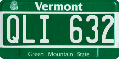 VT license plate QLI632
