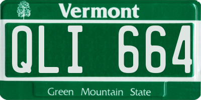 VT license plate QLI664