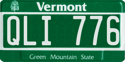 VT license plate QLI776