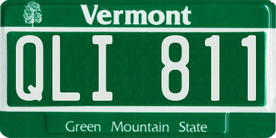 VT license plate QLI811