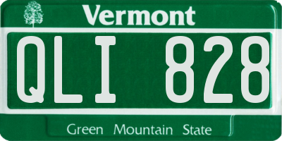 VT license plate QLI828