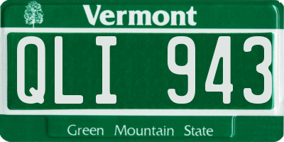 VT license plate QLI943