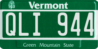 VT license plate QLI944