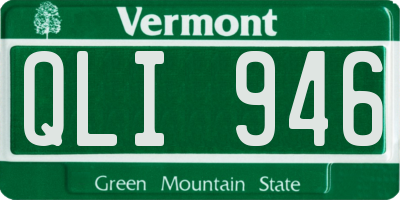 VT license plate QLI946