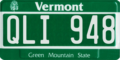 VT license plate QLI948