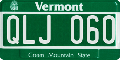 VT license plate QLJ060
