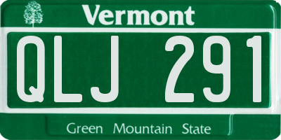 VT license plate QLJ291