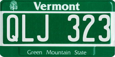 VT license plate QLJ323