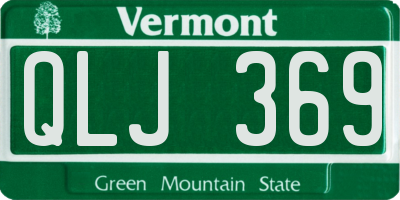 VT license plate QLJ369
