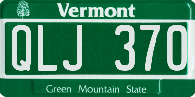 VT license plate QLJ370