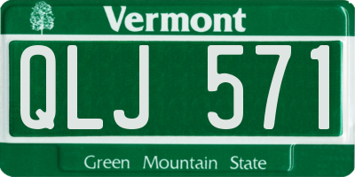 VT license plate QLJ571