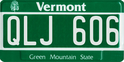 VT license plate QLJ606