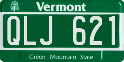 VT license plate QLJ621