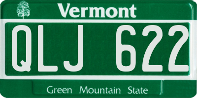 VT license plate QLJ622
