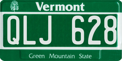 VT license plate QLJ628