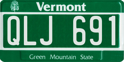 VT license plate QLJ691