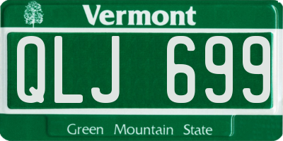 VT license plate QLJ699