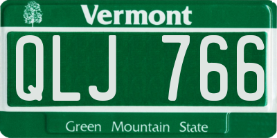 VT license plate QLJ766