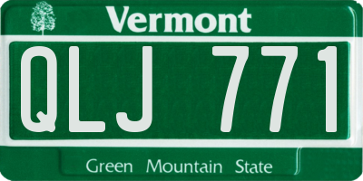 VT license plate QLJ771