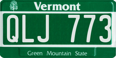 VT license plate QLJ773