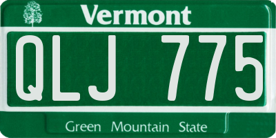 VT license plate QLJ775