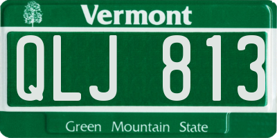 VT license plate QLJ813