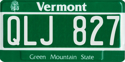 VT license plate QLJ827