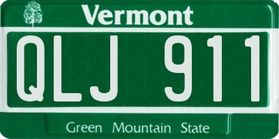 VT license plate QLJ911
