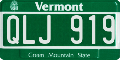 VT license plate QLJ919