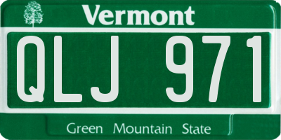 VT license plate QLJ971
