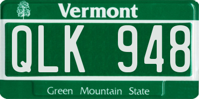 VT license plate QLK948
