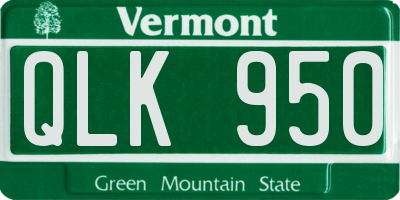 VT license plate QLK950