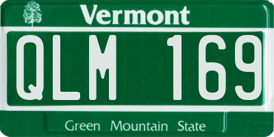 VT license plate QLM169