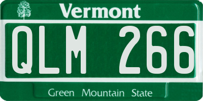 VT license plate QLM266
