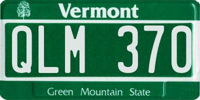 VT license plate QLM370
